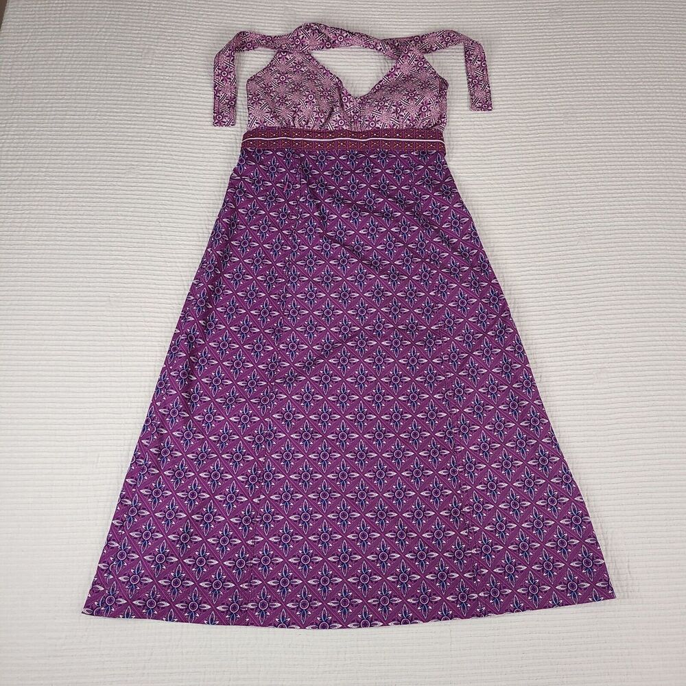 Athleta 4 TALL Pack Everywhere Halter Dress Purple